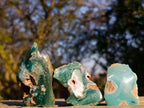 Polished On One Side Mtorolite Chrysoprase Slices x 35 From Mutorashanga, Zimbabwe - Toprock Gemstones and Minerals 
