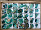 Polished On One Side Mtorolite Chrysoprase Slices x 35 From Mutorashanga, Zimbabwe - Toprock Gemstones and Minerals 