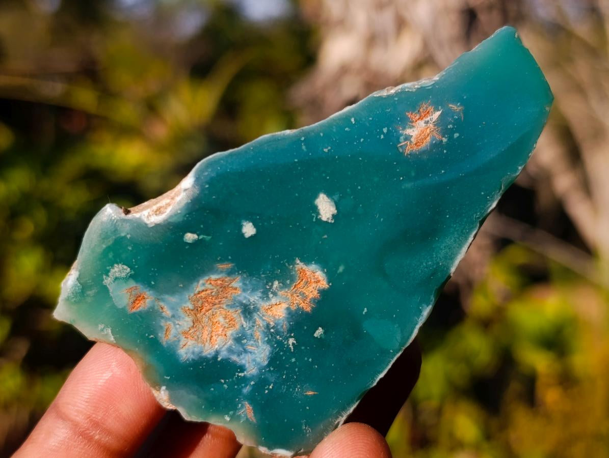 Polished On One Side Mtorolite Chrysoprase Slices x 35 From Mutorashanga, Zimbabwe - Toprock Gemstones and Minerals 