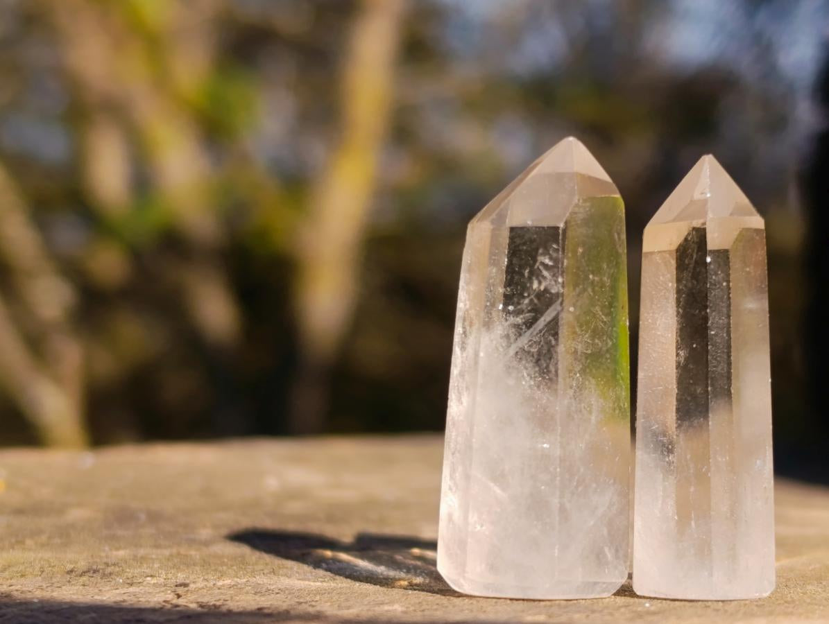 Polished Mixed Clear and Smokey Quartz Jewellery Crystals x 48 From Madagascar - Toprock Gemstones and Minerals 