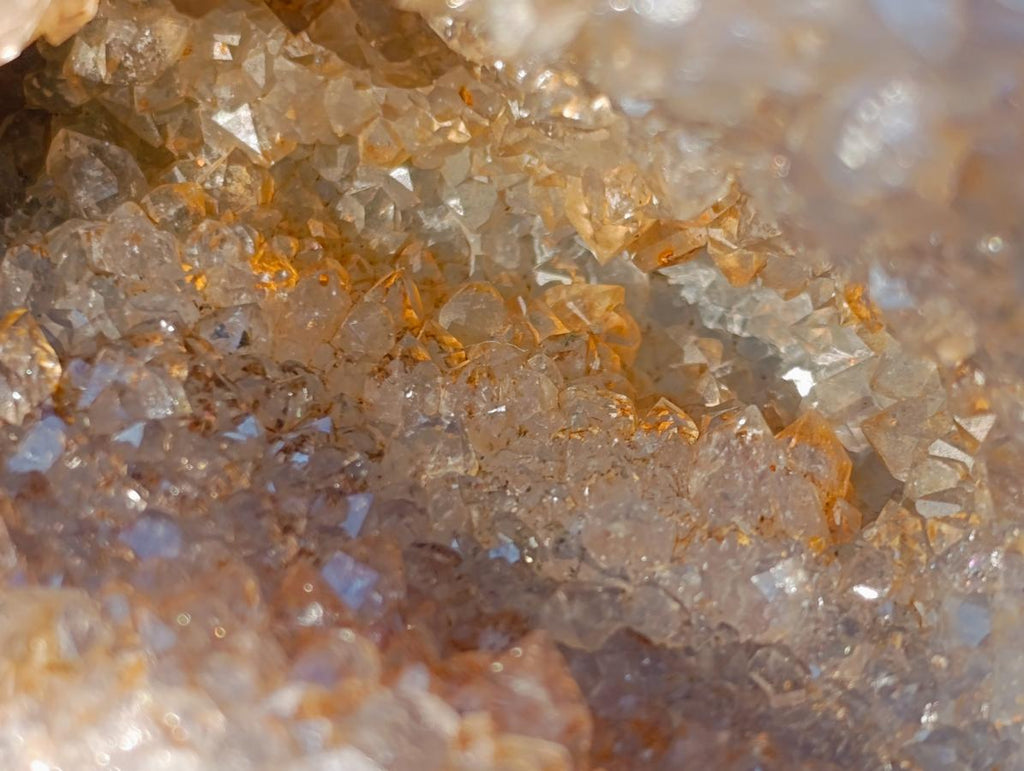 Polished and Natural Agate with Crystalline Geode Centres x 3 From Maintirano, Madagascar - Toprock Gemstones and Minerals 