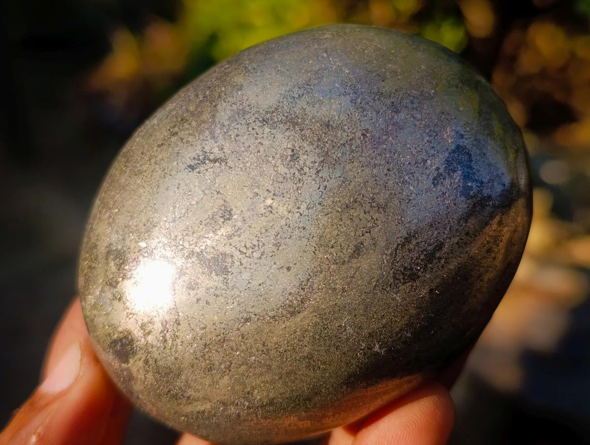 Polished Basalt Pharaoh Stone Galets x 3 From Iron Duke Mine, Zimbabwe - Toprock Gemstones and Minerals 