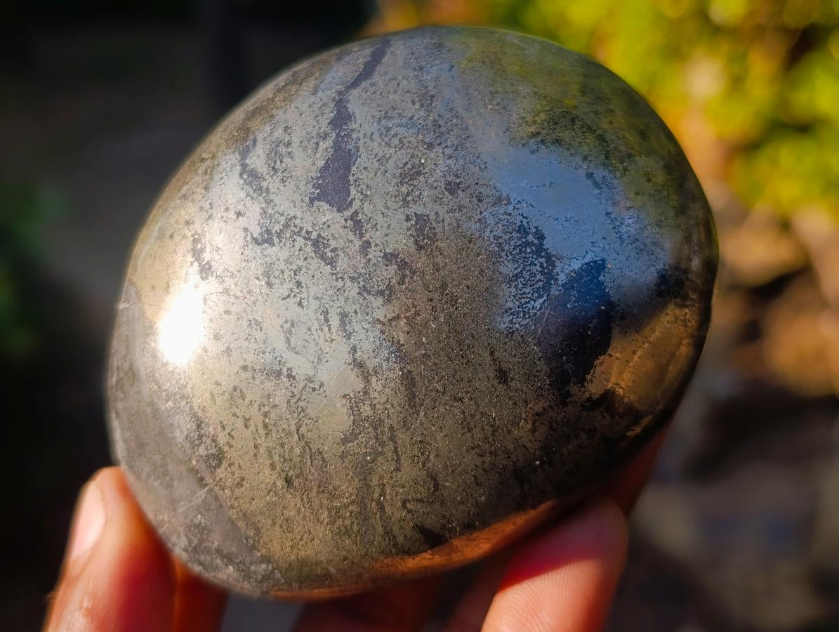 Polished Basalt Pharaoh Stone Galets x 3 From Iron Duke Mine, Zimbabwe - Toprock Gemstones and Minerals 