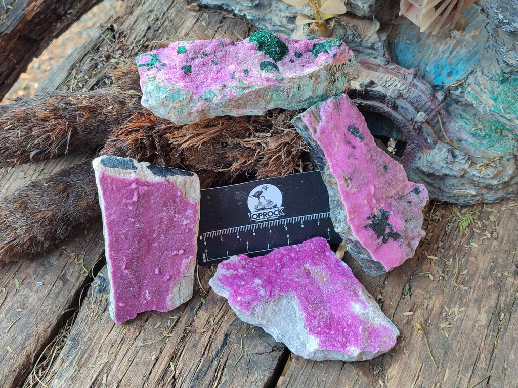 Natural Salrose Cobaltoan Dolomite Specimens x 13 From Kakanda, Congo - Toprock Gemstones and Minerals 