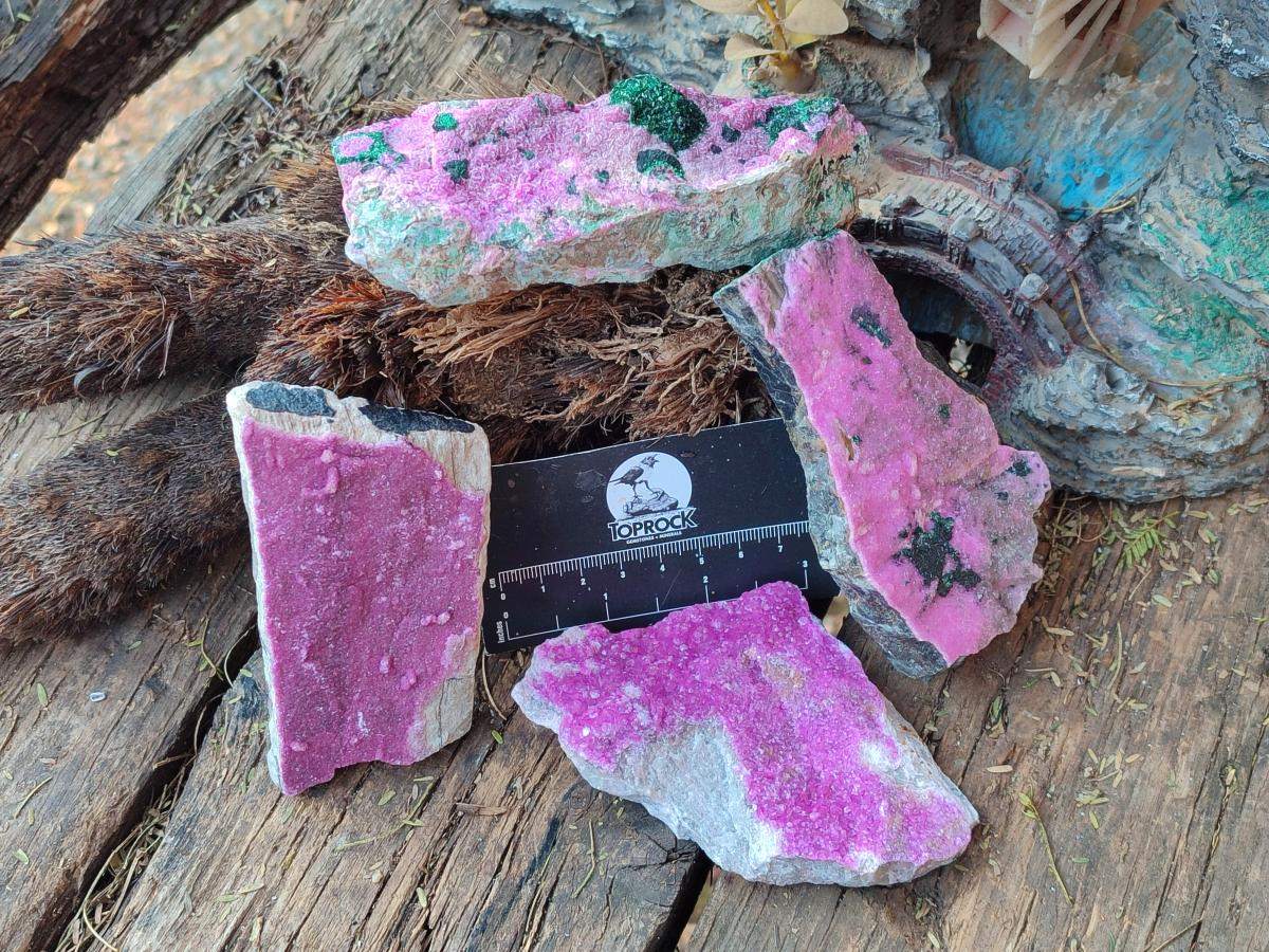 Natural Salrose Cobaltoan Dolomite Specimens x 13 From Kakanda, Congo - Toprock Gemstones and Minerals 