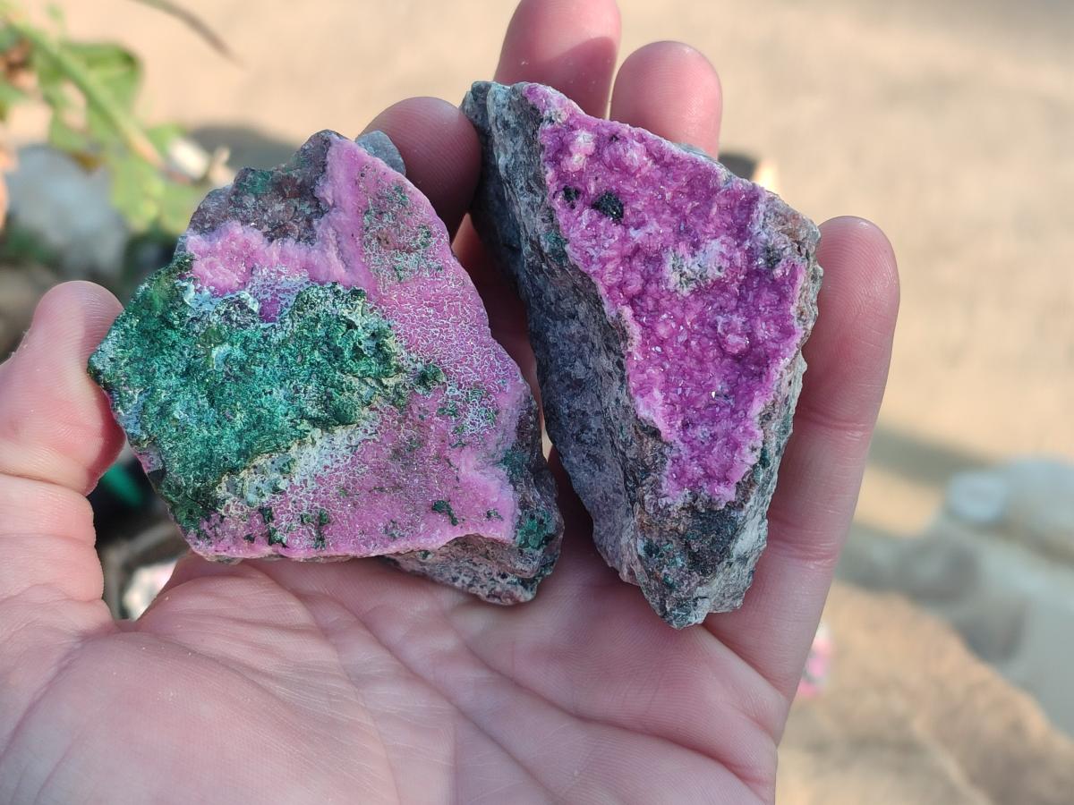 Natural Salrose Cobaltoan Dolomite Specimens x 13 From Kakanda, Congo - Toprock Gemstones and Minerals 