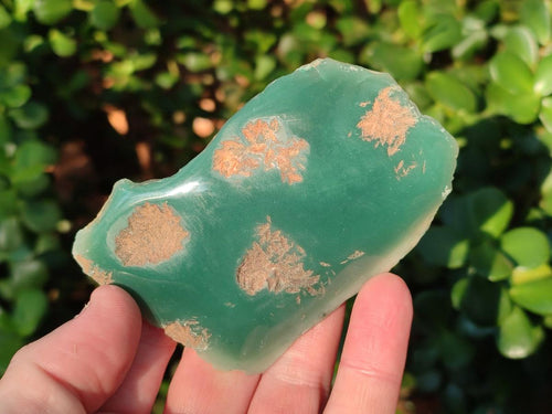 Polished on One Side Mtorolite Chrysoprase Slices x 12 From Mutorashanga, Zimbabwe - Toprock Gemstones and Minerals 