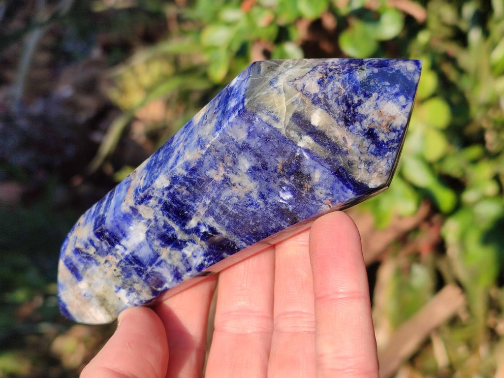 Polished Double Terminated Sodalite Crystals x 6 From Kunene River, Namibia - Toprock Gemstones and Minerals 