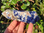 Polished Double Terminated Sodalite Crystals x 6 From Kunene River, Namibia - Toprock Gemstones and Minerals 