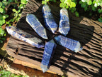 Polished Double Terminated Sodalite Crystals x 6 From Kunene River, Namibia - Toprock Gemstones and Minerals 