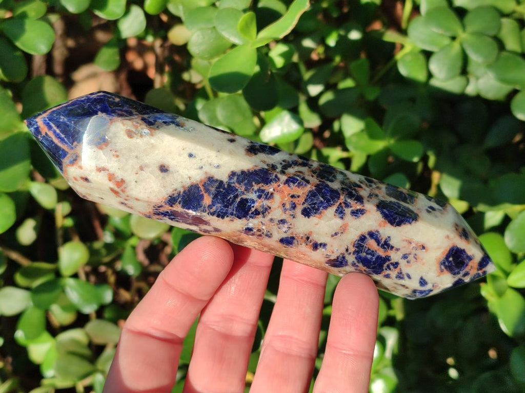 Polished Double Terminated Sodalite Crystals x 6 From Kunene River, Namibia - Toprock Gemstones and Minerals 