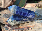 Polished Double Terminated Sodalite Crystals x 6 From Kunene River, Namibia - Toprock Gemstones and Minerals 