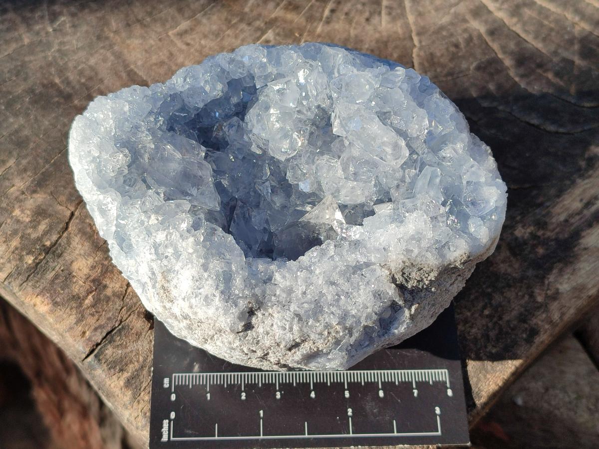 Natural Blue Celestite Specimens x 2 From Sakoany, Madagascar - Toprock Gemstones and Minerals 