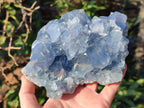 Natural Blue Celestite Specimens x 2 From Sakoany, Madagascar - Toprock Gemstones and Minerals 