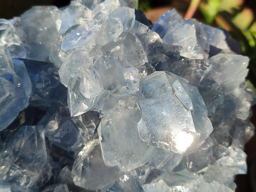 Natural Blue Celestite Specimens x 2 From Sakoany, Madagascar - Toprock Gemstones and Minerals 