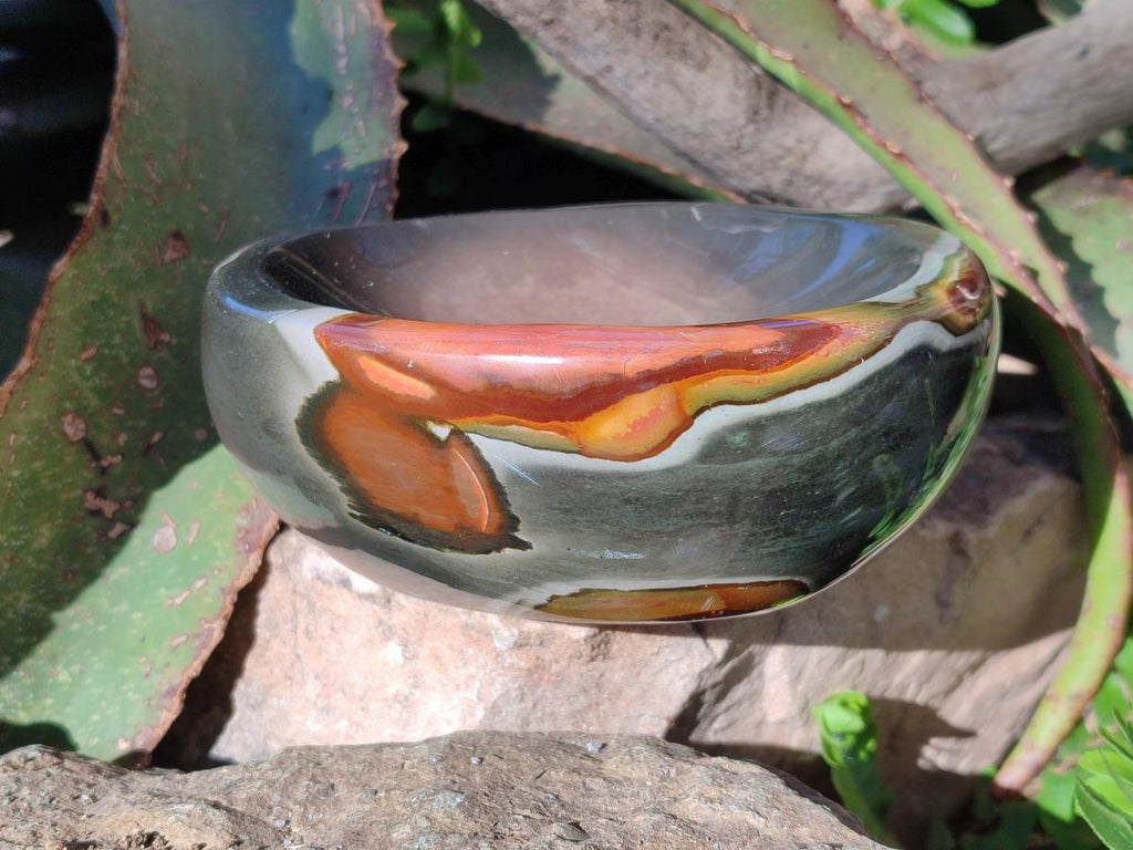 Polished Polychrome Jasper Bowls x 2 From NW Coast, Madagascar - Toprock Gemstones and Minerals 