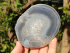 Polished Banded Agate Slices with Natural Edging x 6 From Madagascar - Toprock Gemstones and Minerals 