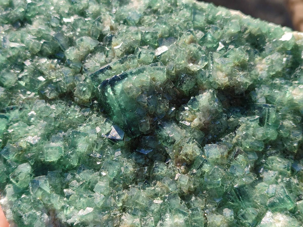 Natural Large Green Cubic Fluorite Specimen x 1 From Mandrosonoro, Madagascar - Toprock Gemstones and Minerals 