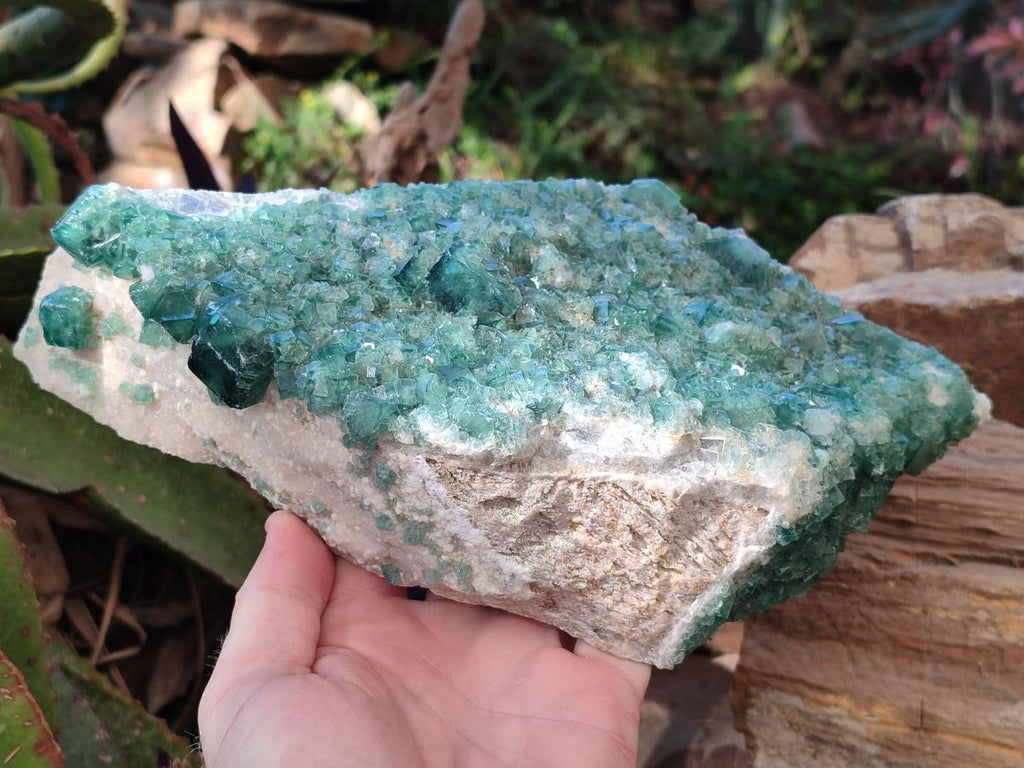 Natural Large Green Cubic Fluorite Specimen x 1 From Mandrosonoro, Madagascar - Toprock Gemstones and Minerals 