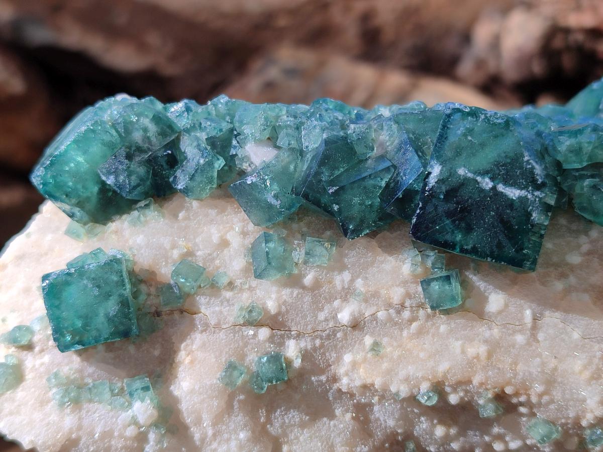 Natural Large Green Cubic Fluorite Specimen x 1 From Mandrosonoro, Madagascar - Toprock Gemstones and Minerals 