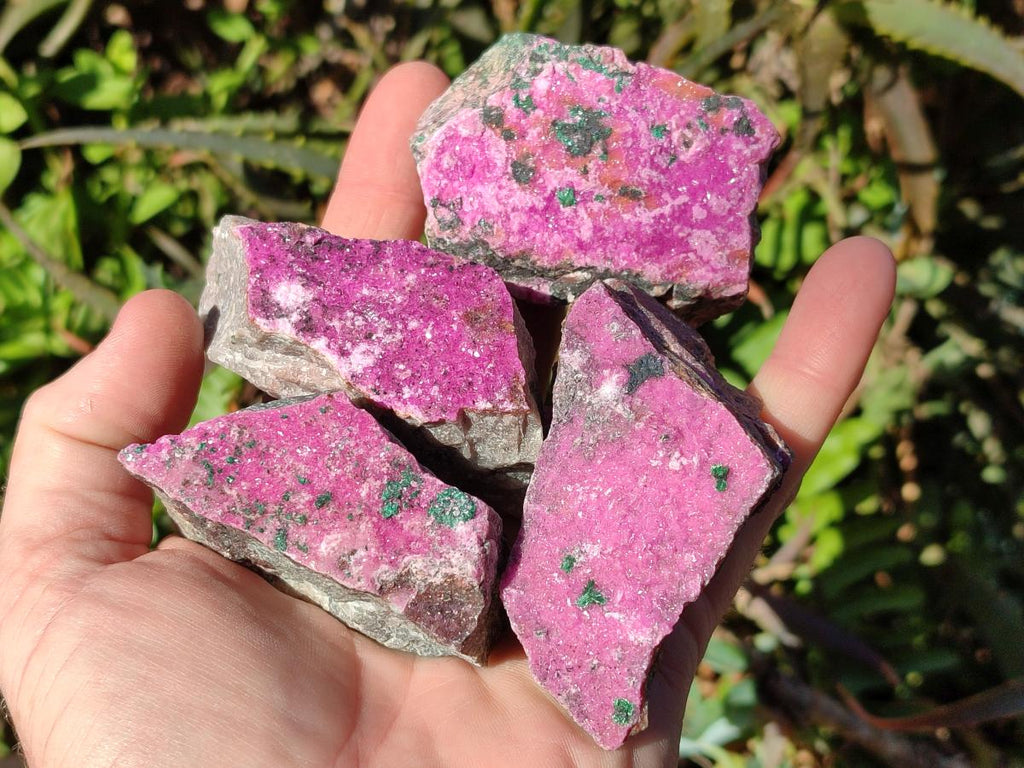Natural Salrose Cobaltoan Dolomite Specimens x 12 From Kakanda, Congo - Toprock Gemstones and Minerals 