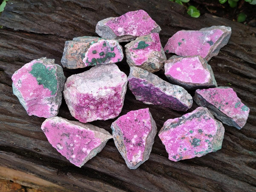 Natural Salrose Cobaltoan Dolomite Specimens x 12 From Kakanda, Congo - Toprock Gemstones and Minerals 