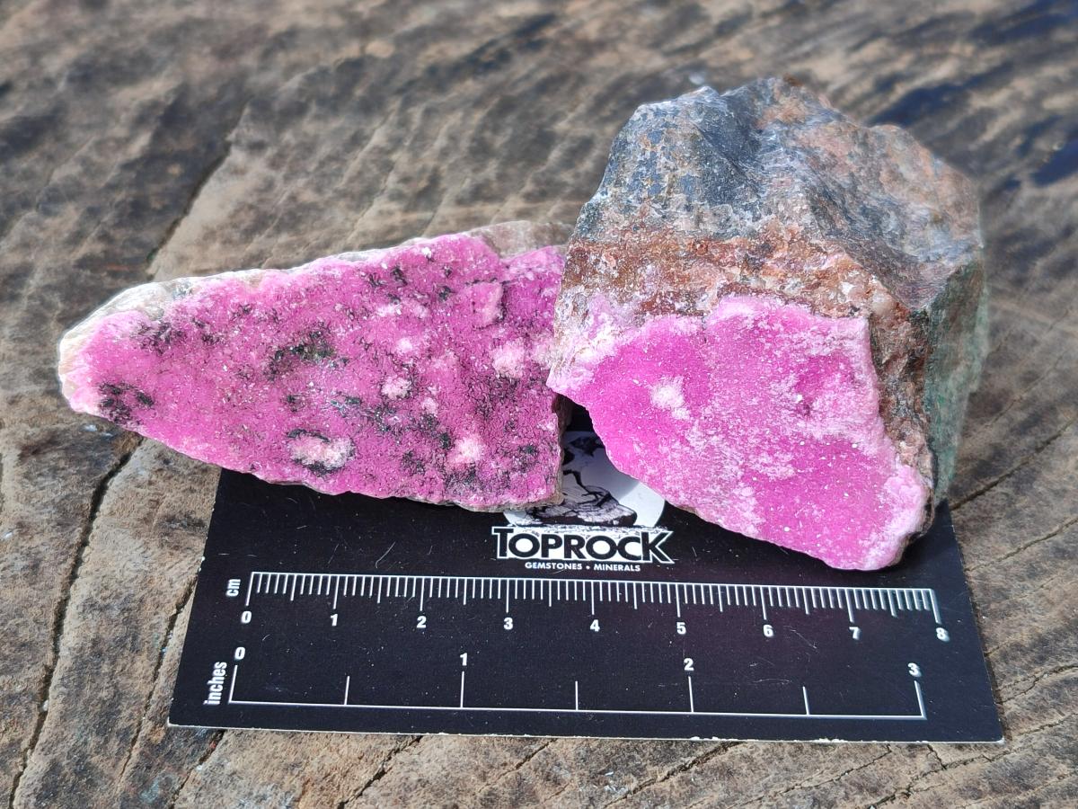 Natural Salrose Cobaltoan Dolomite Specimens x 12 From Kakanda, Congo - Toprock Gemstones and Minerals 