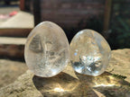 Polished Smokey Quartz and Clear Quartz Standing Display Pieces x 16 From Madagascar - Toprock Gemstones and Minerals 