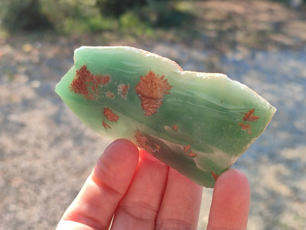 Polished On One Side Mtorolite Chrysoprase Slices x 12 From Mutorashanga, Zimbabwe - Toprock Gemstones and Minerals 