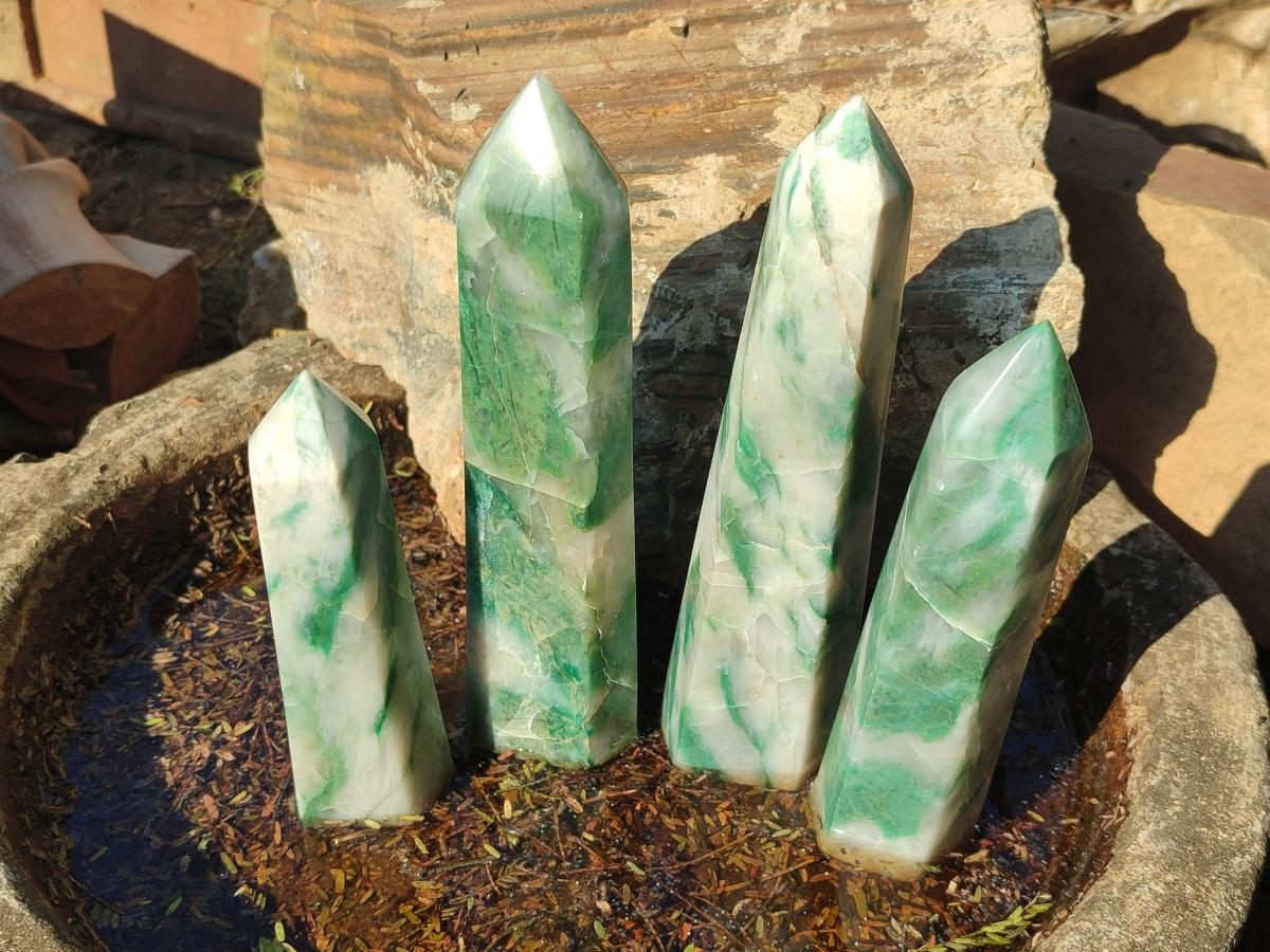 Polished Buddstone Display Crystals x 6 From Swaziland - Toprock Gemstones and Minerals 