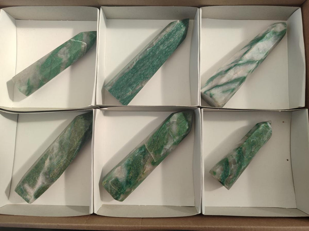 Polished Buddstone Display Crystals x 6 From Swaziland - Toprock Gemstones and Minerals 
