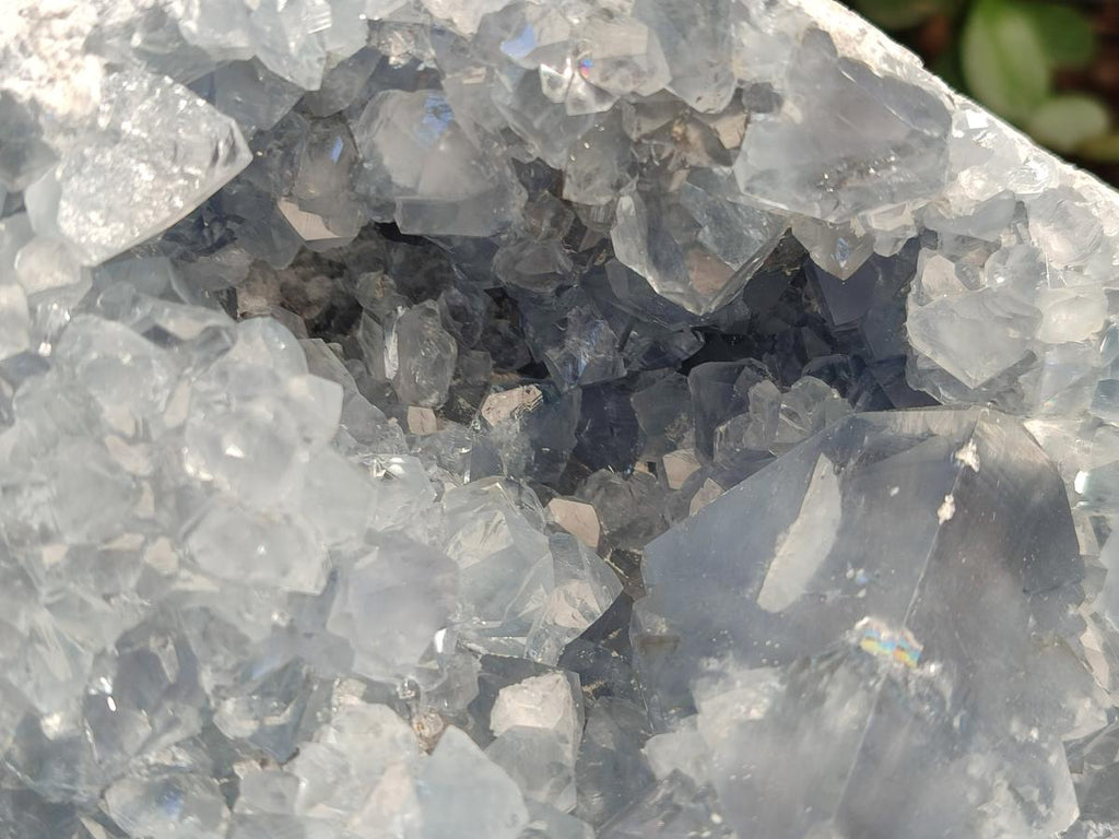 Natural Large Blue Celestite Geode Specimen x 1 From Sakoany, Madagascar - Toprock Gemstones and Minerals 