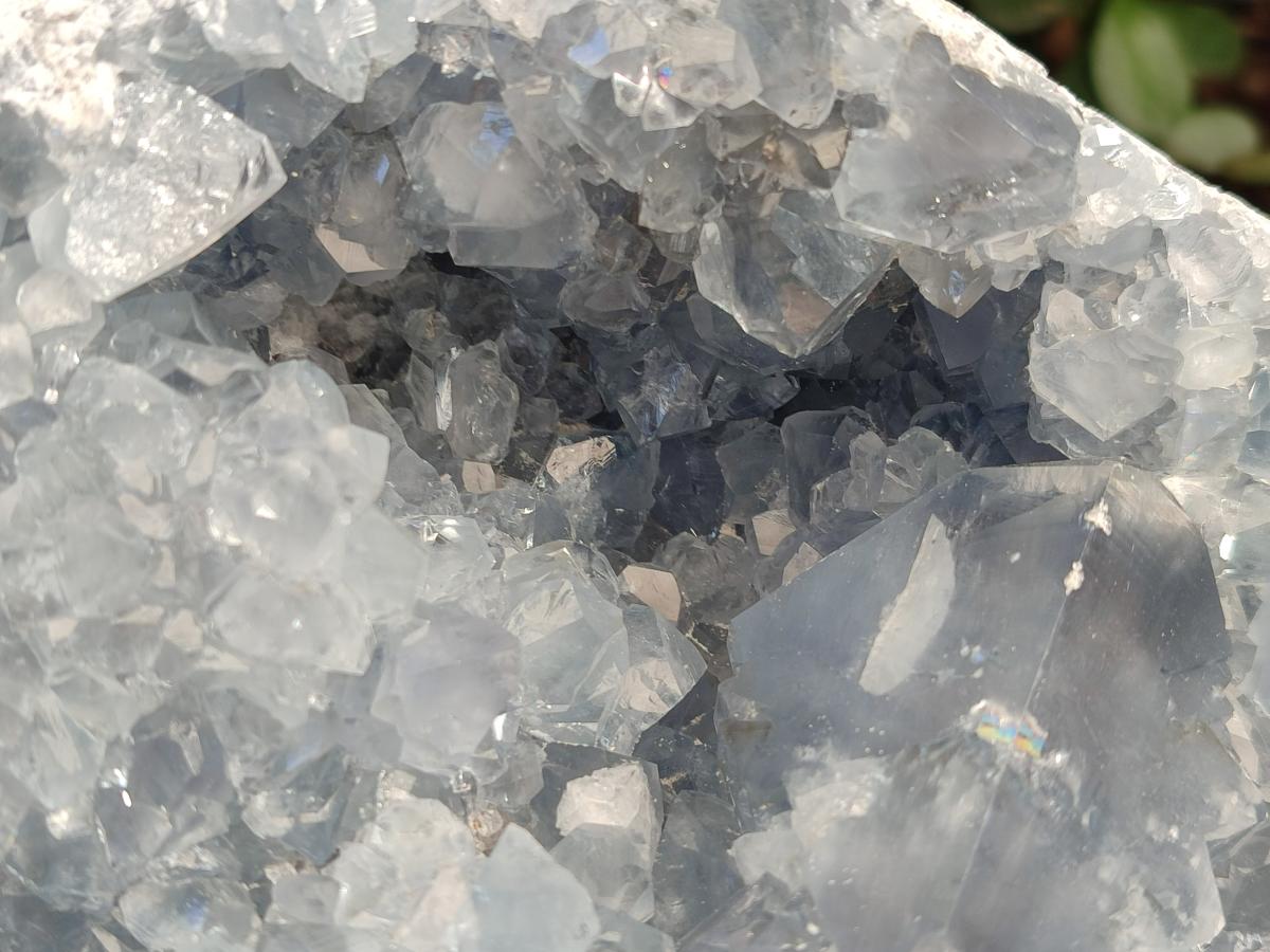 Natural Large Blue Celestite Geode Specimen x 1 From Sakoany, Madagascar - Toprock Gemstones and Minerals 