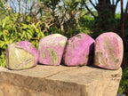 Polished Stichtite Free Forms x 4 From Barberton, South Africa - Toprock Gemstones and Minerals 