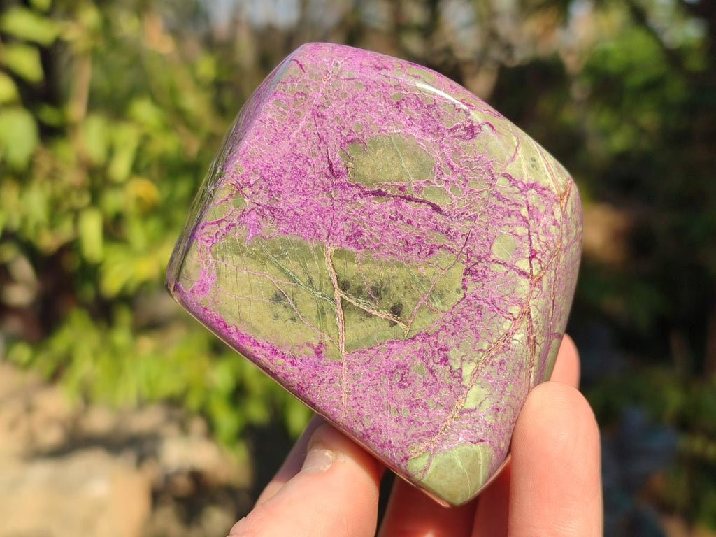 Polished Stichtite Free Forms x 4 From Barberton, South Africa - Toprock Gemstones and Minerals 