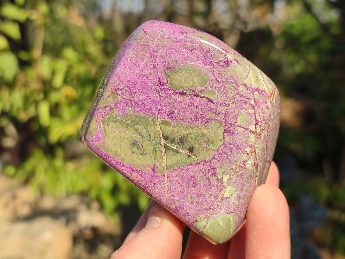 Polished Stichtite Free Forms x 4 From Barberton, South Africa - Toprock Gemstones and Minerals 