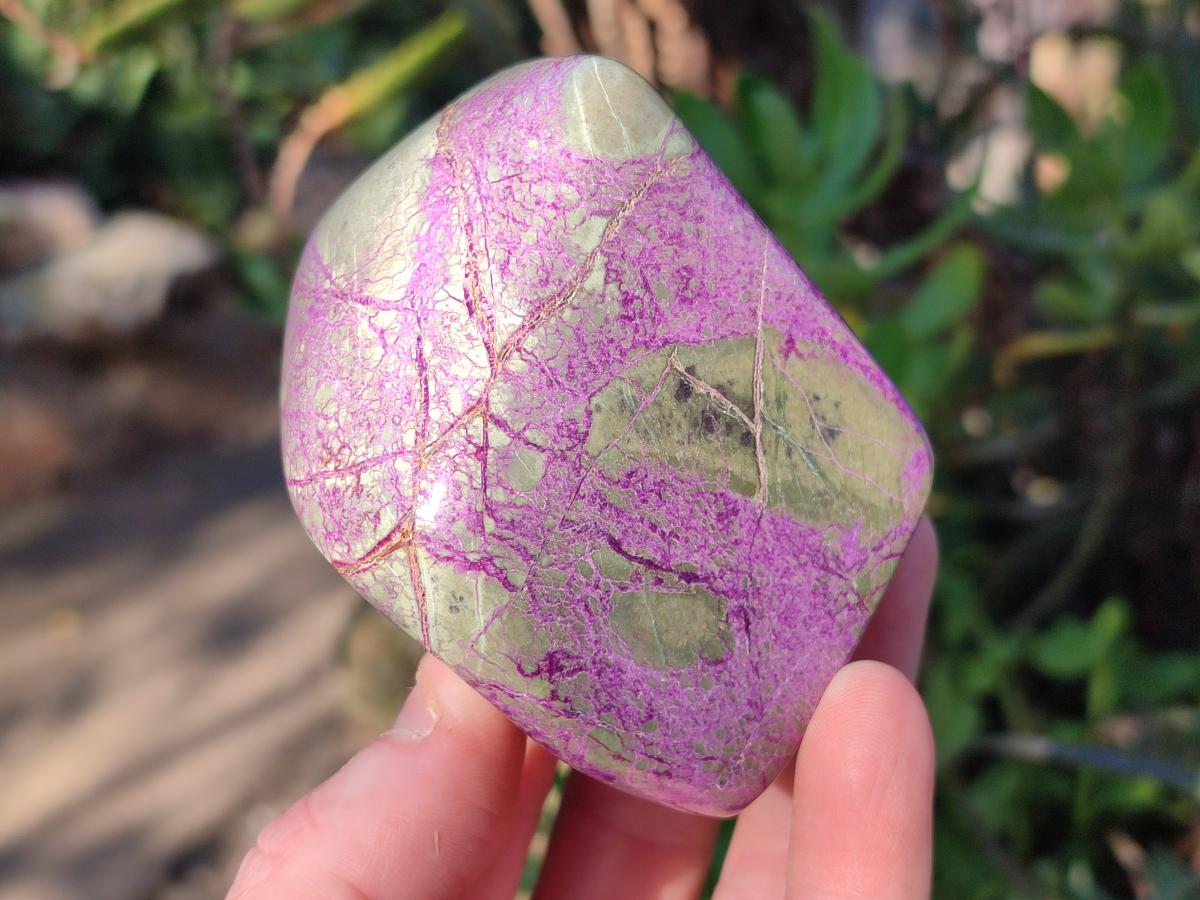 Polished Stichtite Free Forms x 4 From Barberton, South Africa - Toprock Gemstones and Minerals 