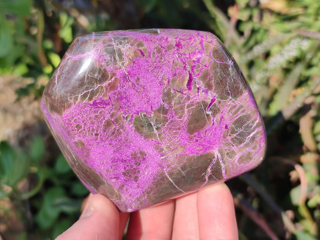Polished Stichtite Free Forms x 4 From Barberton, South Africa - Toprock Gemstones and Minerals 