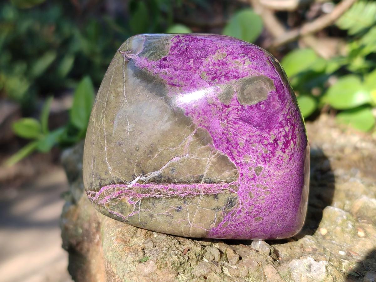 Polished Stichtite Free Forms x 4 From Barberton, South Africa - Toprock Gemstones and Minerals 
