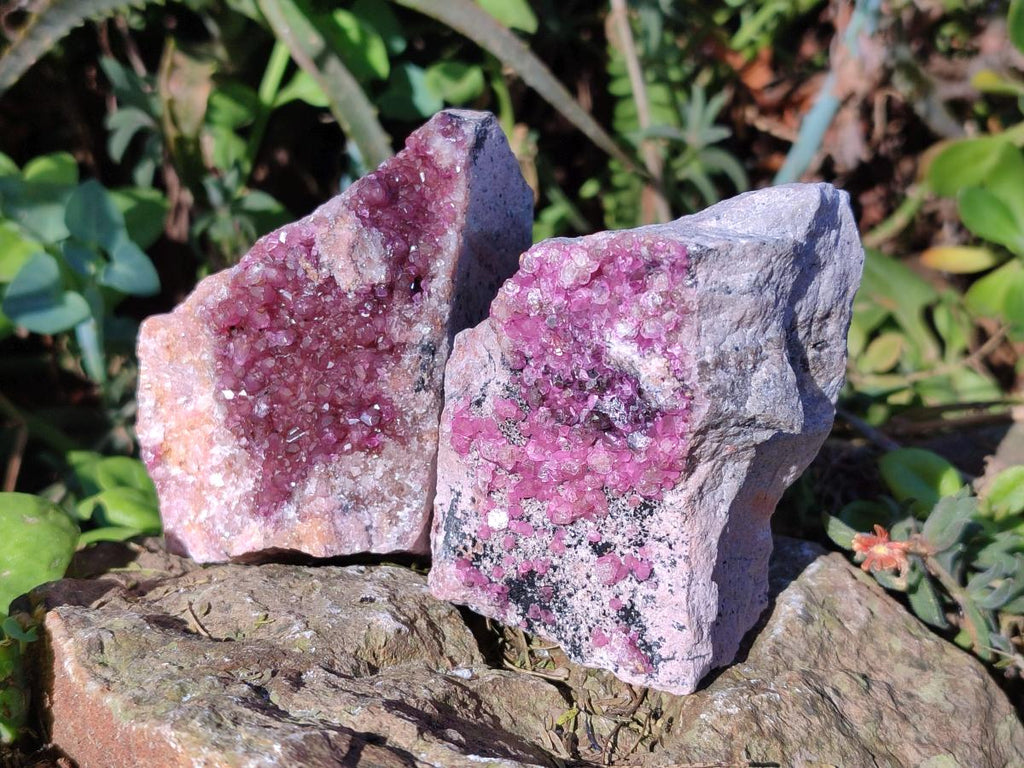 Natural Spherocobaltite Specimens x 3 From Musonoi Mine, Congo - Toprock Gemstones and Minerals 