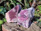 Natural Spherocobaltite Specimens x 3 From Musonoi Mine, Congo - Toprock Gemstones and Minerals 