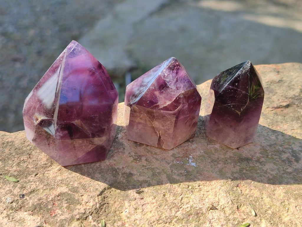 Polished Mixed Multi Mineral Display Crystals x 12 From Madagascar - Toprock Gemstones and Minerals 