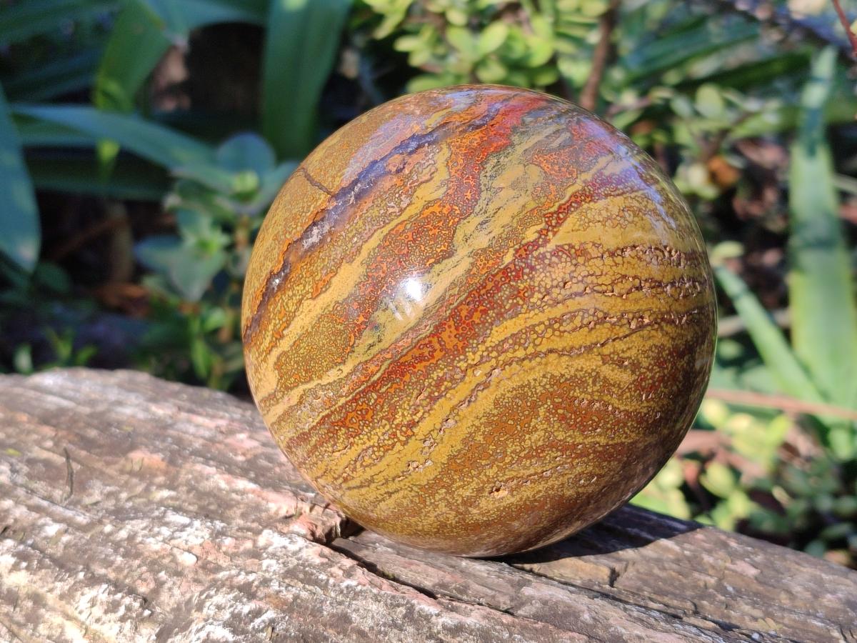 Polished Ocean Jasper Spheres x 2 From Northwest Coast, Madagascar - Toprock Gemstones and Minerals 