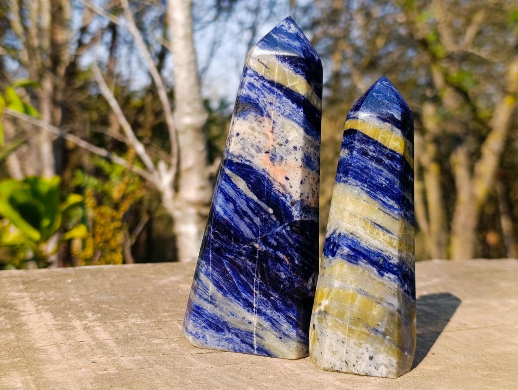 Polished Sodalite Display Crystals x 6 From Kunene River, Namibia - Toprock Gemstones and Minerals 