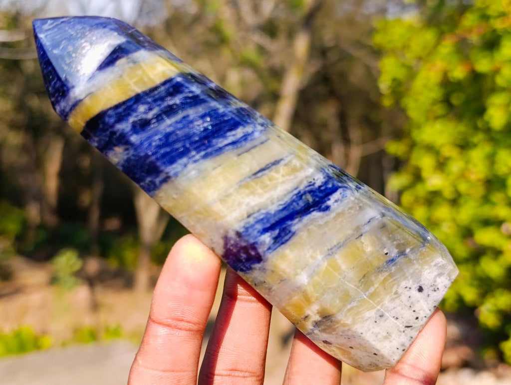 Polished Sodalite Display Crystals x 6 From Kunene River, Namibia - Toprock Gemstones and Minerals 