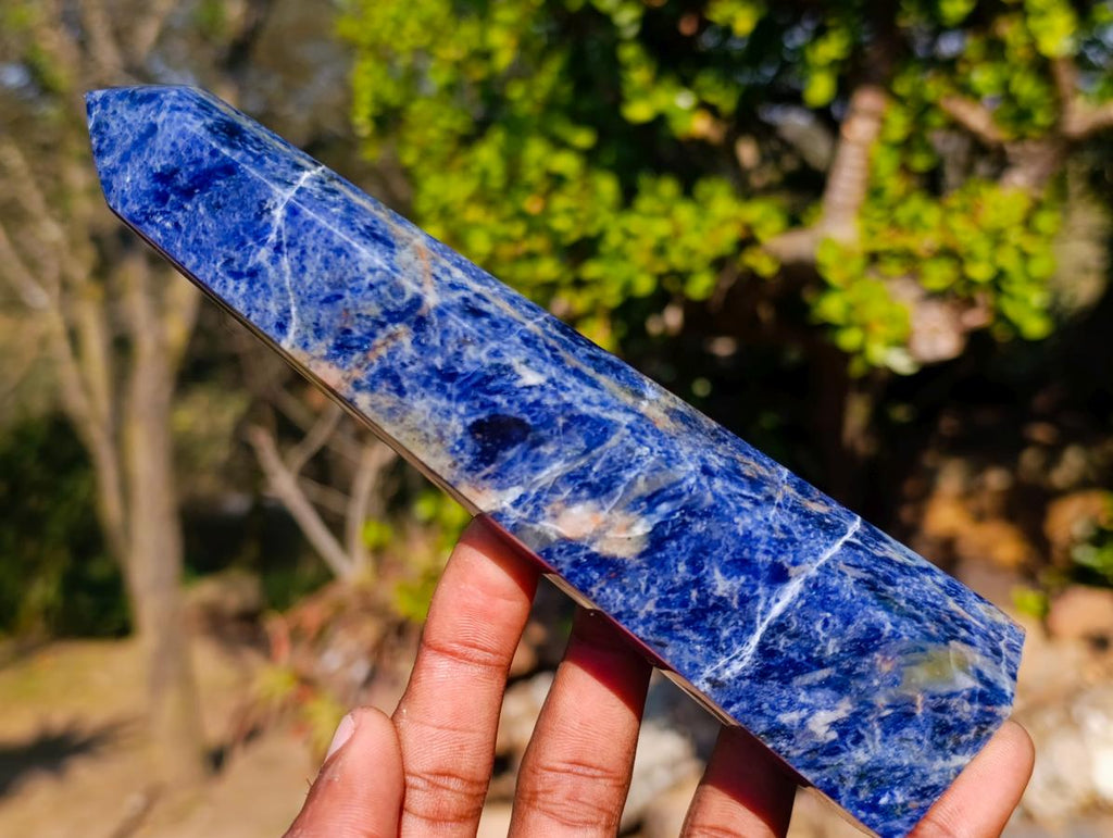 Polished Sodalite Display Crystals x 6 From Kunene River, Namibia - Toprock Gemstones and Minerals 