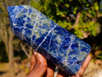 Polished Sodalite Display Crystals x 6 From Kunene River, Namibia - Toprock Gemstones and Minerals 