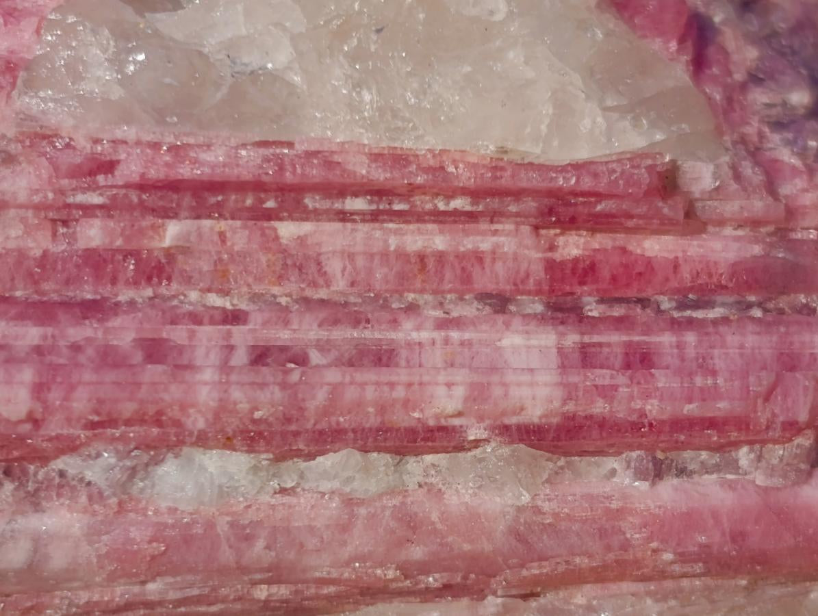 Natural Pink Rubellite Tourmaline Specimens x 2 From Karibib, Namibia - Toprock Gemstones and Minerals 