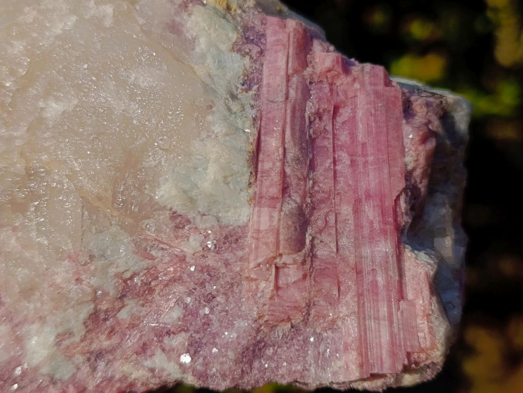 Natural Pink Rubellite Tourmaline Specimens x 2 From Karibib, Namibia - Toprock Gemstones and Minerals 