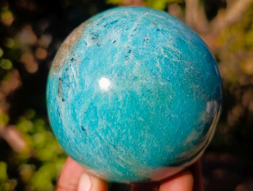 Polished Amazonite Spheres x 3 From Madagascar - Toprock Gemstones and Minerals 
